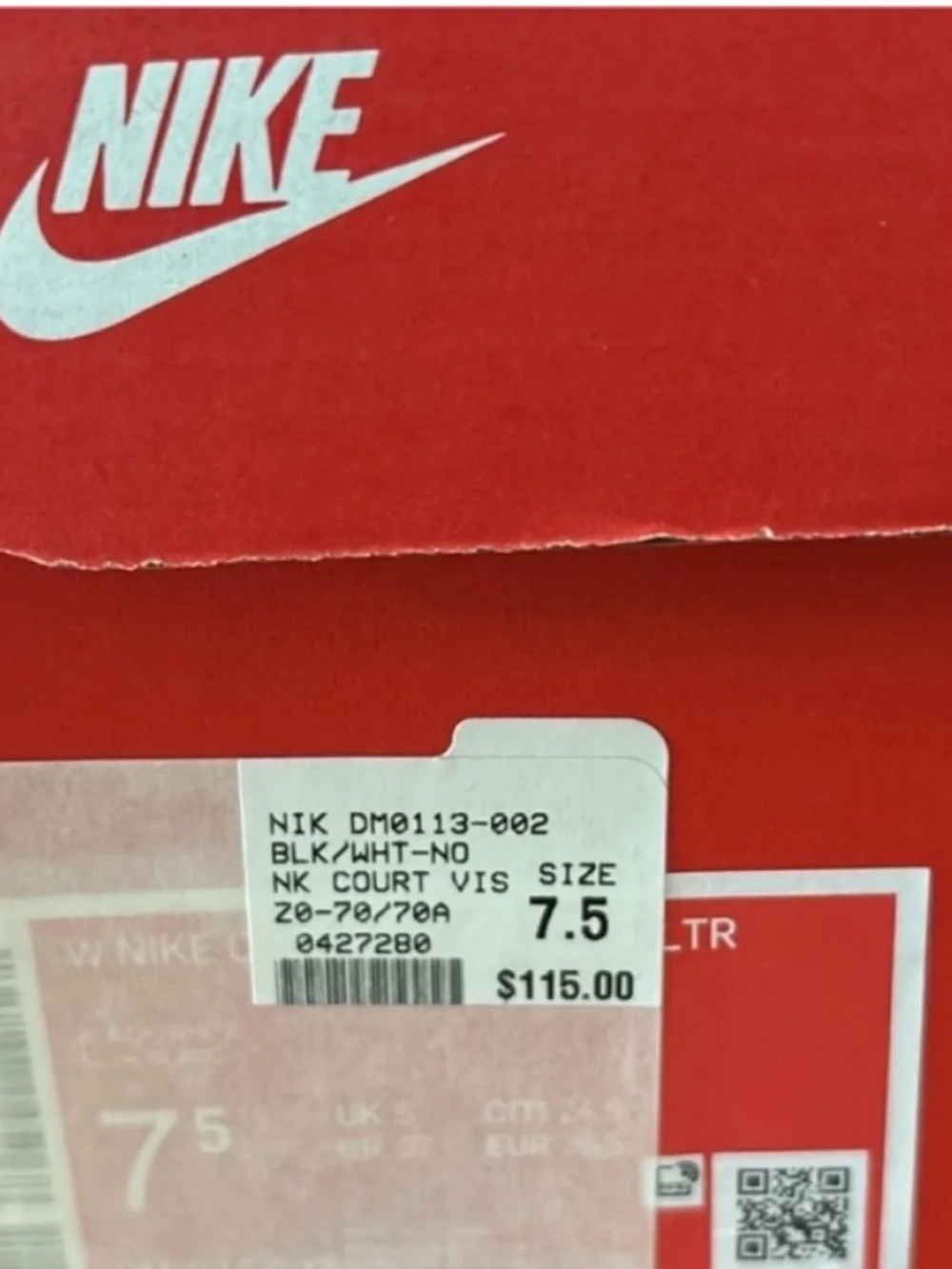 ✔️Size 7.5 - NWT: NIKE - Women's Court Vision Alta shoes - Picture 11 of 12